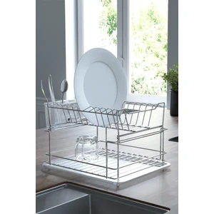Home Iki Katlı Modüler Tabaklık Bulaşıklık Krom Şeffaf KB010