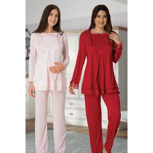 Uzun Kol Lohusa Pijama Takım Effort 2015
