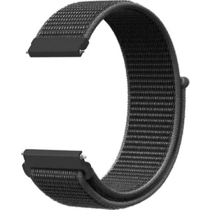 Samsung Galaxy Gear S3 46mm Kılıf Kumaş Cırtcırt Kordon Velcro Koyu Yeşil
