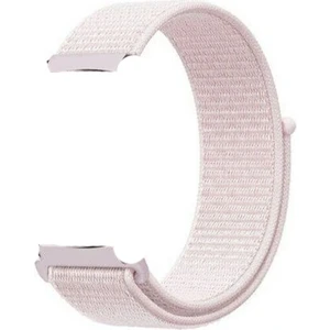 Samsung Galaxy Gear S3 46mm Kılıf Kumaş Cırtcırt Kordon Velcro Pembe