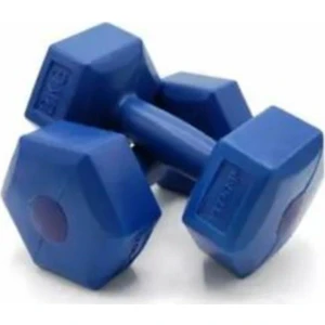 Fitness Spor Dumbell Ağırlık Seti 1 kg Köşeli Plastik