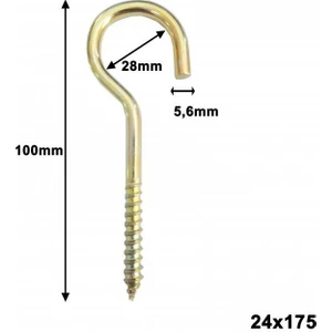 Piton 24 x 175 Açık Adet