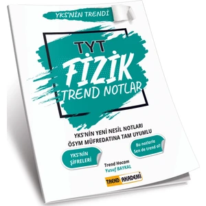 Trend Akademi Yayınları YKS'nin Trendi TYT Fizik Trend Notlar - Yusuf Baykal