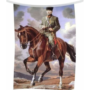 Atatürk Posteri Parlak Kumaş No:10 50 x 75 cm