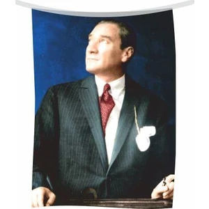 Atatürk Posteri Parlak Kumaş No:6 50 x 75 cm