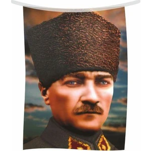 Atatürk Posteri Parlak Kumaş No:8 50 x 75 cm