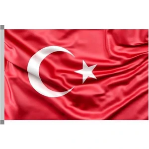 Türk Bayrağı Parlak Kumaş 50 x 75 cm