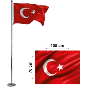 Bayrak Online Türk Bayrağı Tek Kat Raşel Kumaş 70 x 105 cm