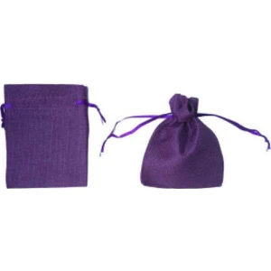 Hayaller Dükkanı Kese Çuval Natural Büyük Mor 12x17cm Pk:20
