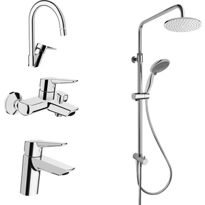 Solid S Lavabo, Banyo, Eviye, System Rain Tepe Duş Seti