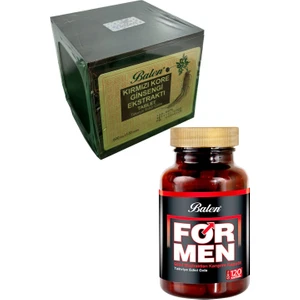 Kırmızı Kore Gınseng +Formen(Erkek) Tribulus 120 Kapsül