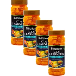 Shiffa Home 4 Adet Shiffa Home Cla(Aspir Yağı)-L-Karnitin 1200 Mg 100 Softgel