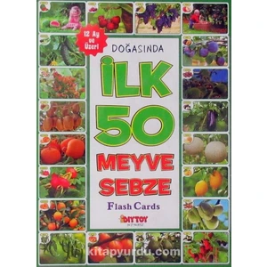 Diy Toy Eğitici Kartlar Ilk 50 Meyve Sebze Flash Card