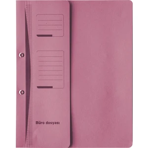Yarım Kapak Büro Dosyası Pembe 25'li