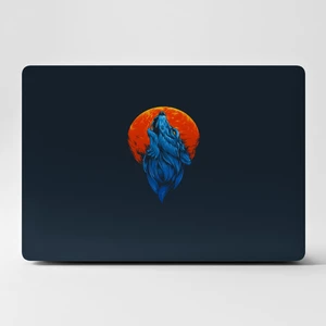 Laptop Sticker Bilgisayar Kaplama Notebook Macbook  Mavi Kurt  -Ls-14