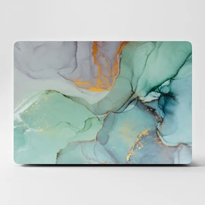 Laptop Sticker Bilgisayar Kaplama Notebook Macbook  Mermer Soft TURKUAZ-LS-232