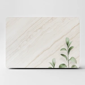 Laptop Sticker Bilgisayar Kaplama Notebook Macbook Mermer ve Green LEAF-LS-131