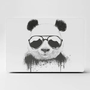 Laptop Sticker Bilgisayar Kaplama Notebook Macbook Siyah Beyaz PANDA-LS-200