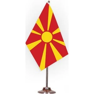 Makedonya Masa Bayrağı Set Halinde