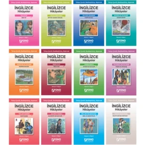 İngilizce-Türkçe Hikayeler 12 Kitap Set (Derece 1-2-3-4)