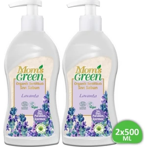 Mom's Green 2'li Set Organik Sertifikalı Sıvı Sabun -Lavanta 500 ml + 500 ml
