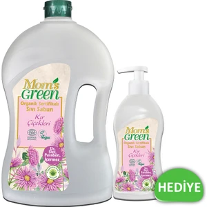 Mom's Green 2'li Set Organik Sertifikalı Sıvı Sabun - Kır Çiçekleri 1500 ml + 500 ml EcoCosmos