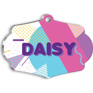 Pet Tag Art Mor Yazılı Kedi Köpek Künyesi