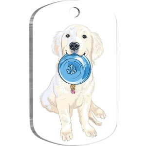 Pet Tag Art Labrador Retriever Resimli Köpek Künyesi