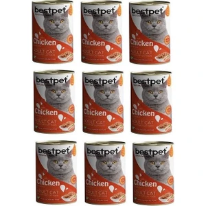 9 Adet Tavuk Etli Yetişkin Kedi Konservesi 400 gr
