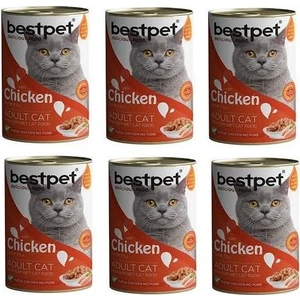 6 Adet Tavuk Etli Yetişkin Kedi Konservesi 400 gr