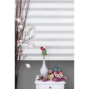 Bambu Stor Zebra Perde Beyaz