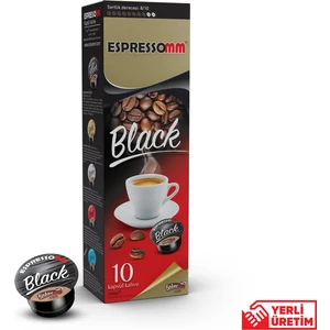 Espressomm® Black Kapsül Kahve (10 Adet) - Tchıbo Cafissimo® Uyumlu*