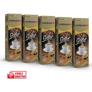 Espressomm® Gold Kapsül Kahve (50 Adet) - Tchıbo Cafissimo® Uyumlu*