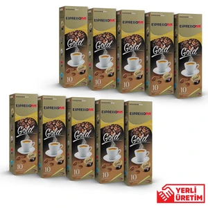 Espressomm® Gold Kapsül Kahve (100 Adet) - Tchıbo Cafissimo® Uyumlu*