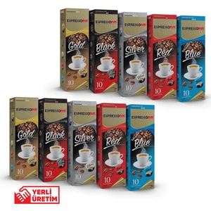 Espressomm® Karışık Kapsül Kahve (100 Adet) - Tchıbo Cafissimo® Uyumlu*