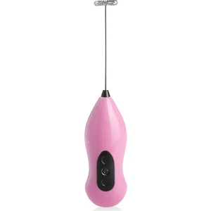 Hediye Filesi Pembe Otomatik Pilli Mini El Mixer Süt Ve Kahve Köpürtücü Karıştırıcı