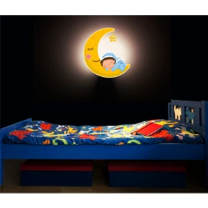 Ahşap Aydede  Çocuk Odası Gece Lambası