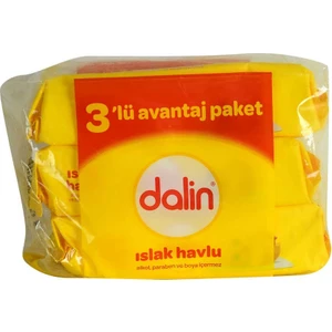 Klasik Islak Havlu Yumuşak Petek Doku 3 Lü Avantajlı Paket 168 Yaprak