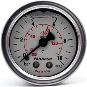 Çap 50 Arkadan Bağlantılı Yağlı / Gliserinli Manometre, Basınç Ölçer 1/8"