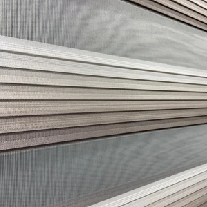 Volper Mekanik VP986 Stor Zebra Perde Krem Vizon Etek Dilimli 140 x 200 cm
