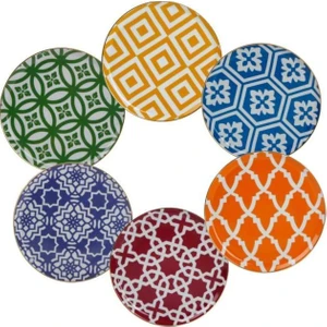 Morocco Desen Pasta Tabağı 20cm 6 Parça