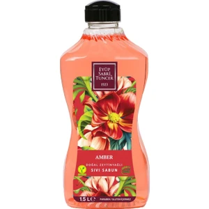 Eyüp Sabri Tuncer Amber Doğal Zeytinyağlı Sıvı Sabun 1,5 lt Mistik Koku ve Nemlendirici Özellik