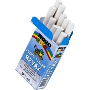 Nova Color Beyaz Tozsuz Tebeşir 10'lu