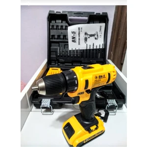 24 Volt 5 Amper Metal Şanzımanlı Darbeli Şarjlı Matkap 24 Parça Uç Setli