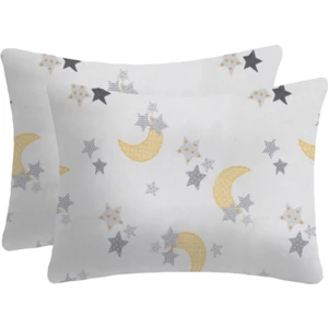 Lief Home  Pamuklu Flanel ( Pazen ) Kumaşından Fermuarlı Yastık Kılıfı | 50X70 ( 2 Adet )