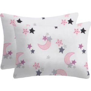 Lief Home  Pamuklu Flanel ( Pazen ) Kumaşından Fermuarlı Yastık Kılıfı | 50X70 ( 2 Adet )
