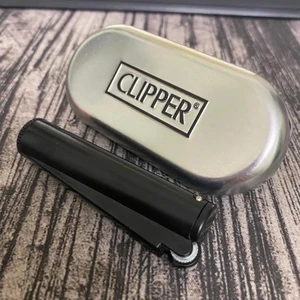 Clipper Benzinli Siyah Metal Çakmak
