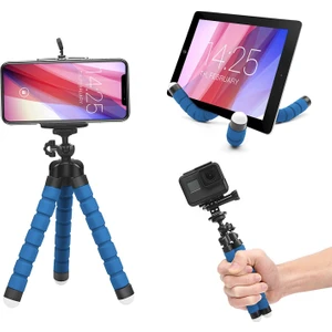 ONY03 3'lü Esnek Tripod Mavi