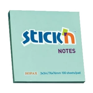 Stickn Eco Notes Pastel Mavi Not Kağıdı 100 Yaprak 76 x 51 mm