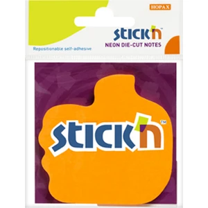 Stickn Başparmak Neon Turuncu Not Kağıdı 50 Yaprak 76 x 70 mm
